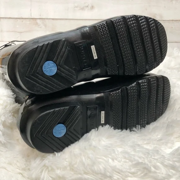 Hunter Original Tall Gloss Rain Boots • Women's Sz 9 • Black Gloss • NIB - Picture 9 of 12